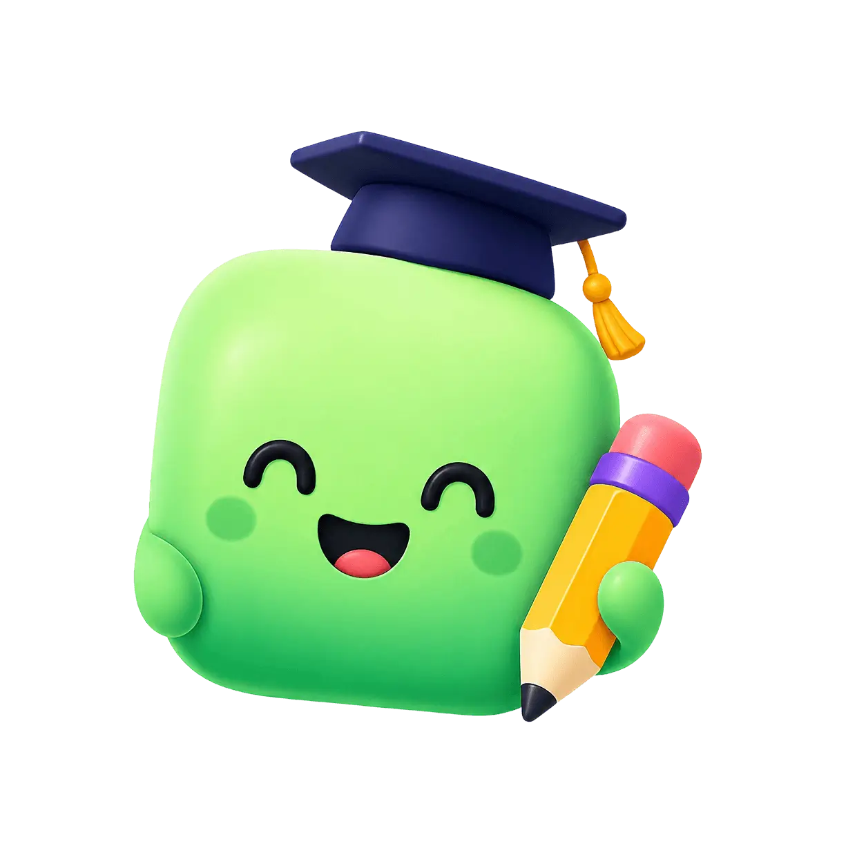 Sudoku Twist tutor mascot holding a pencil